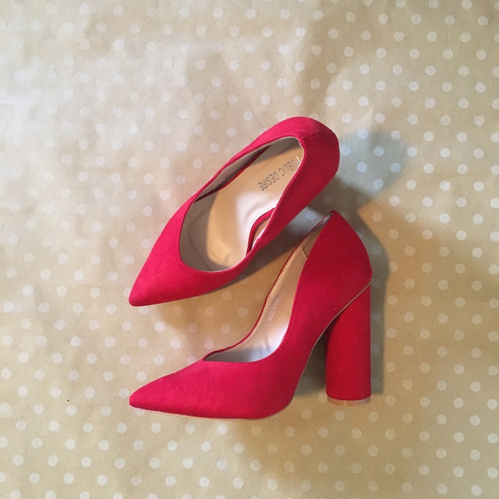 Red Pointed Toe Heels